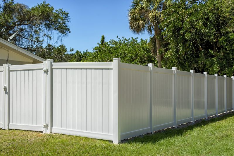 Vinyl Fence in a Residential Yard